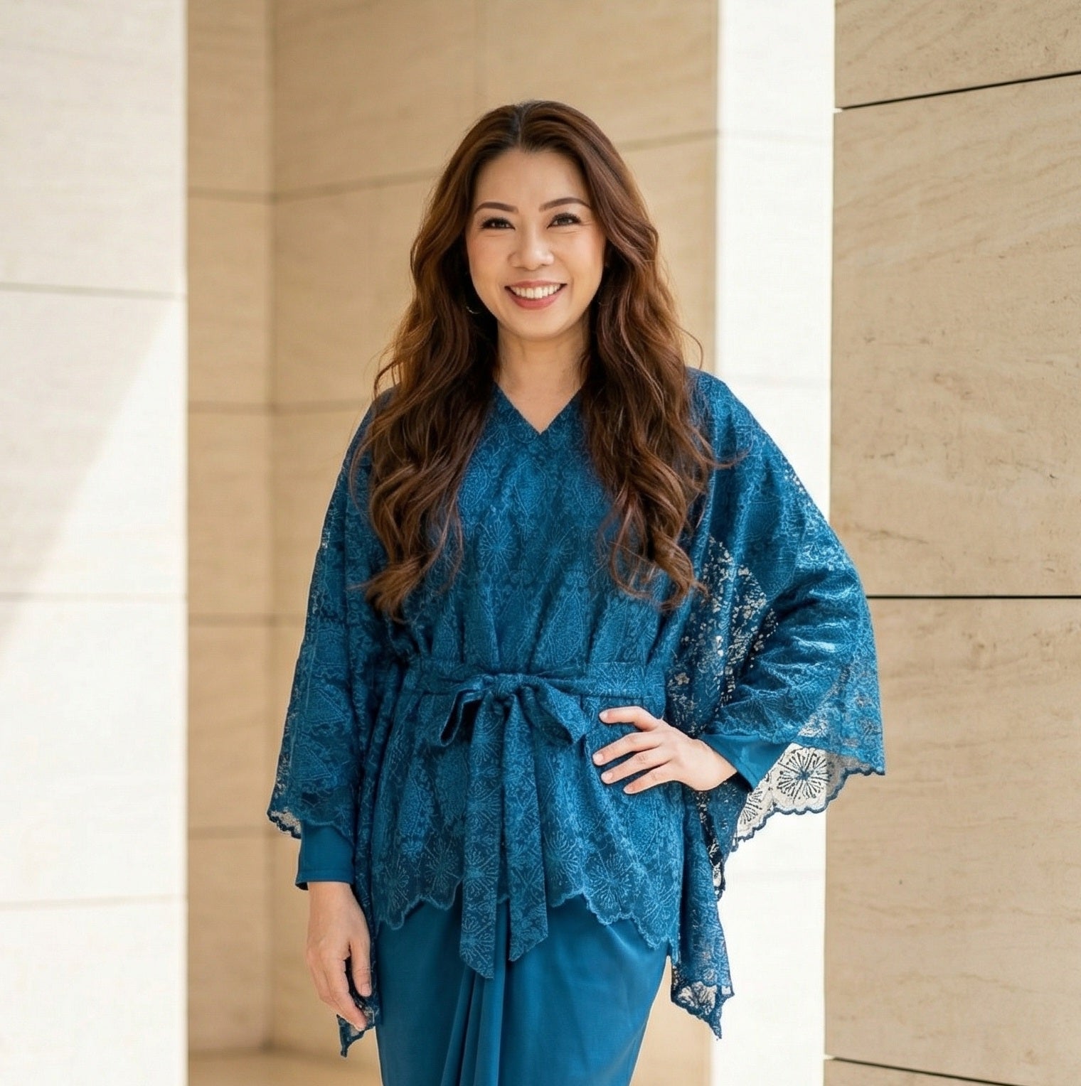 Baju Raya Teal Blue 2026 | Kurung & Kebaya Ready to Wear Malaysia – Uji ...