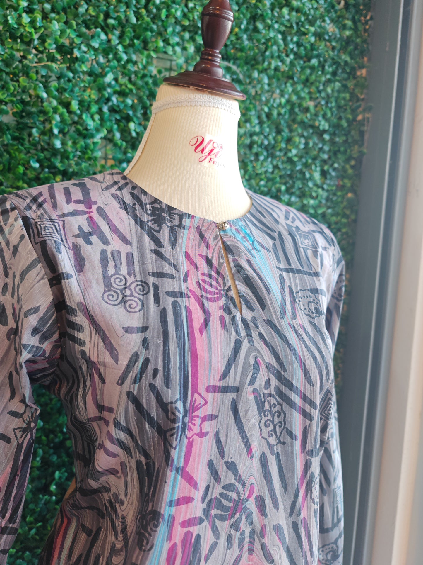 Bespoke Baju Kurung Moden - Batik Malaysia Cotton