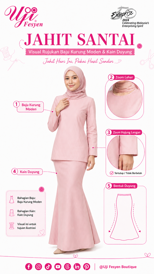 Jahit Santai June 2026 Sewing Workshop: Baju Kurung Moden & Kain Duyung | Sungai Petani