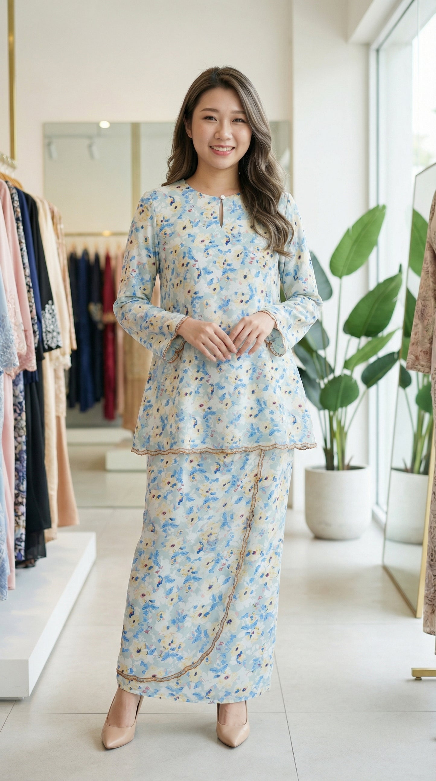 Seri Embun Floral Kurung Set