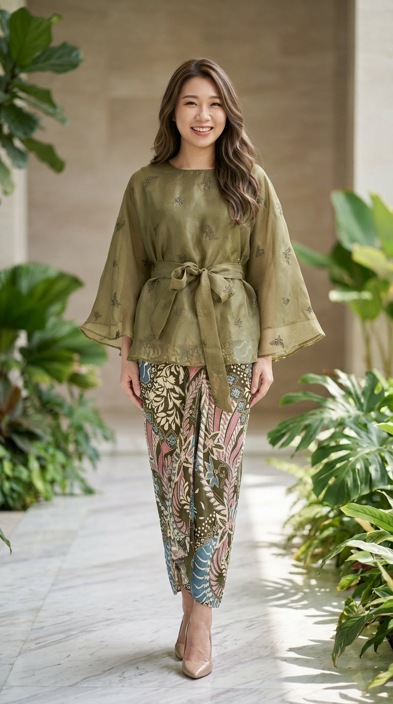 Kurung Organza Cape Diorra